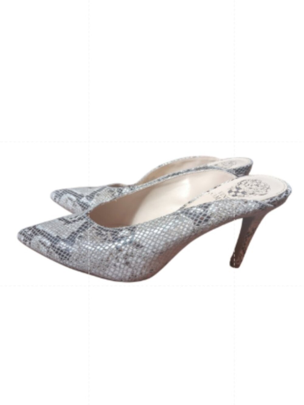 Vince Camuto Berodie Snakeskin Mules Size 7.5